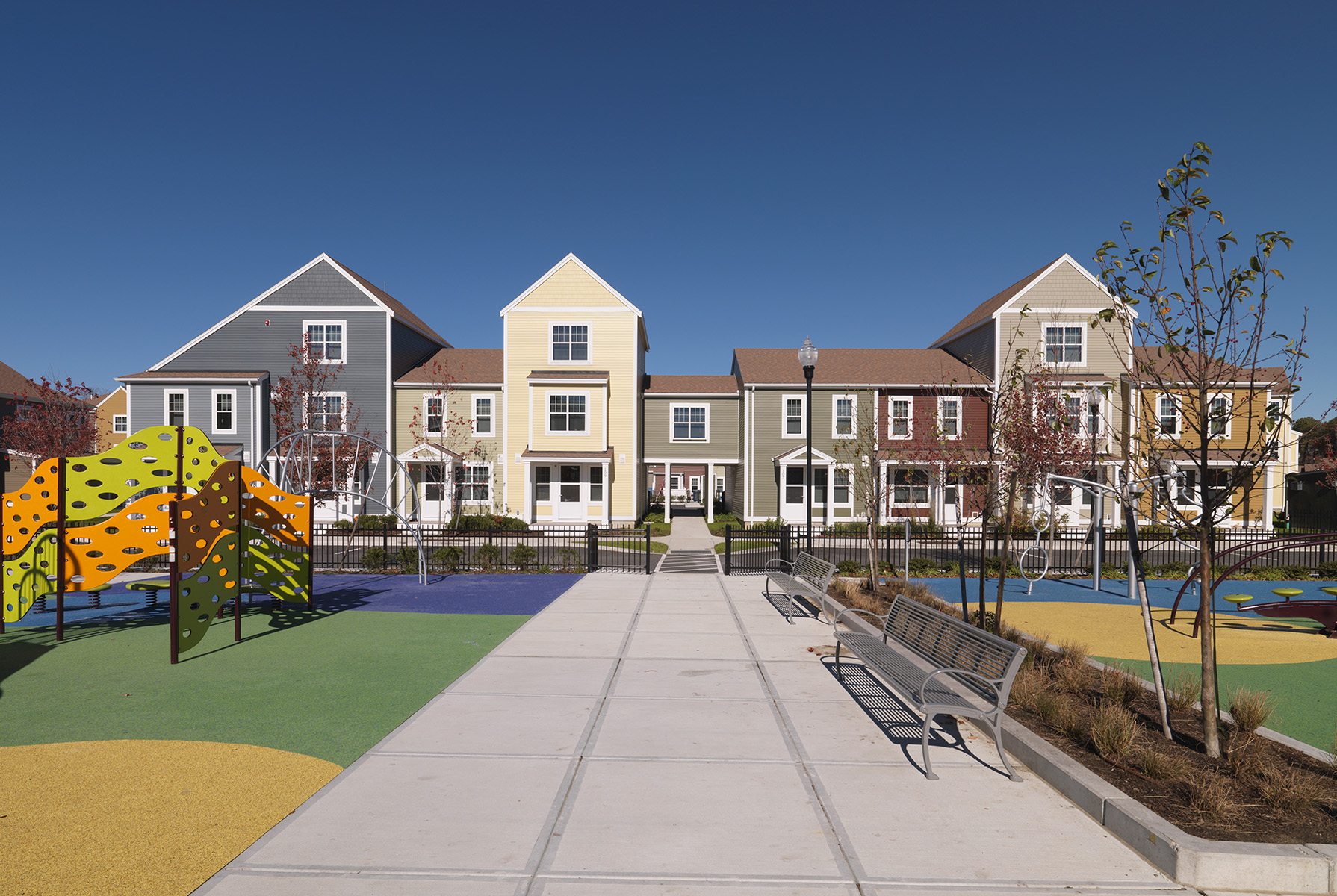 photo of Bristol Commons facade and playground