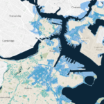 Climate Ready Boston Viewer illustrating sea level rise and stormwater flood in the Boston area. (www.boston.gov/departments/environment/climate-ready-boston-map-explorer)